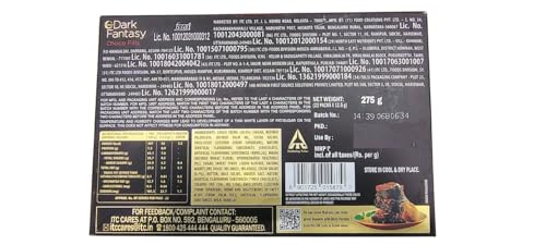 Image of Sunfeast Dark Fantasy Chocofills Cookies, 275 gm