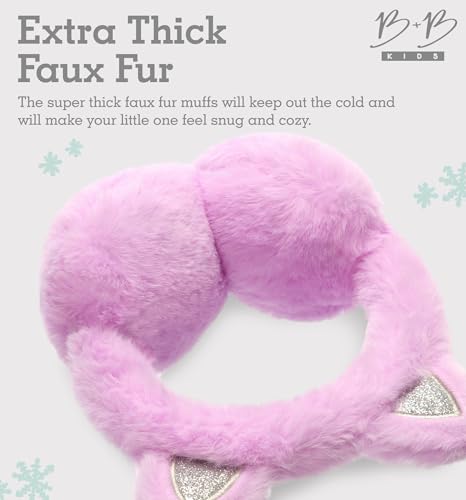 Image of Brook + Bay Kids Ear Muffs - Winter Animal Earmuffs - Cozy Ear Warmers