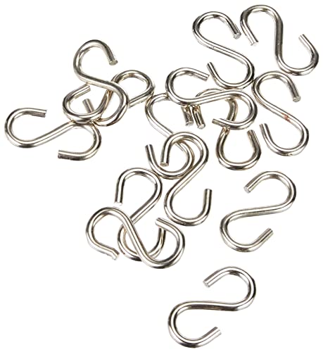 Chapuis, Lot de 100 esses égales, Acier zingué, Diam. 3 mm, Ouverture 6 mm, Suspension, Économique, Fixation Simple, Rapidité d'Utilisation, Crochet en Forme de S