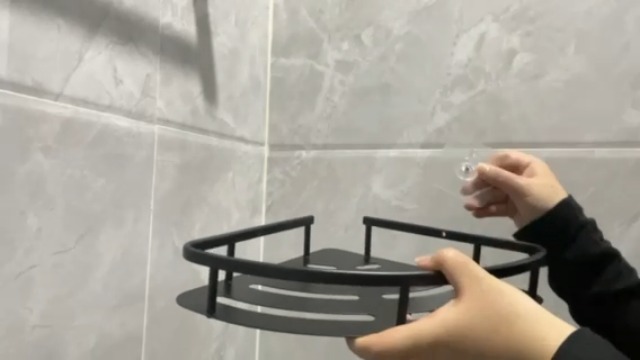 Lot De 3 Étagères Douche Sans Percage WHHVCTY - Rangement Salle De Bain Adhésif, Support 40lbs | Blanc