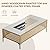 Grand patio 9-Piece Patio Furniture Set with 47" Fire Pit Table, Outdoor Conversation Set & 50,000 BTU 47 Inch Rectangle Propane Fire Pit & Storage Box with Water Resistant Thick Cushions, Cream