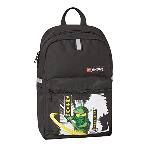 LEGO® - Jungen Kindergartenrucksack - LEGO®, NINJAGO®, Green 2023 M-line - Leichter Rucksack - Reflektoren an allen Seiten