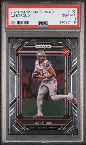 Graded 2023 Panini Prizm DP CJ Stroud #102 Rookie RC Football Card PSA 10 Gem Mint
