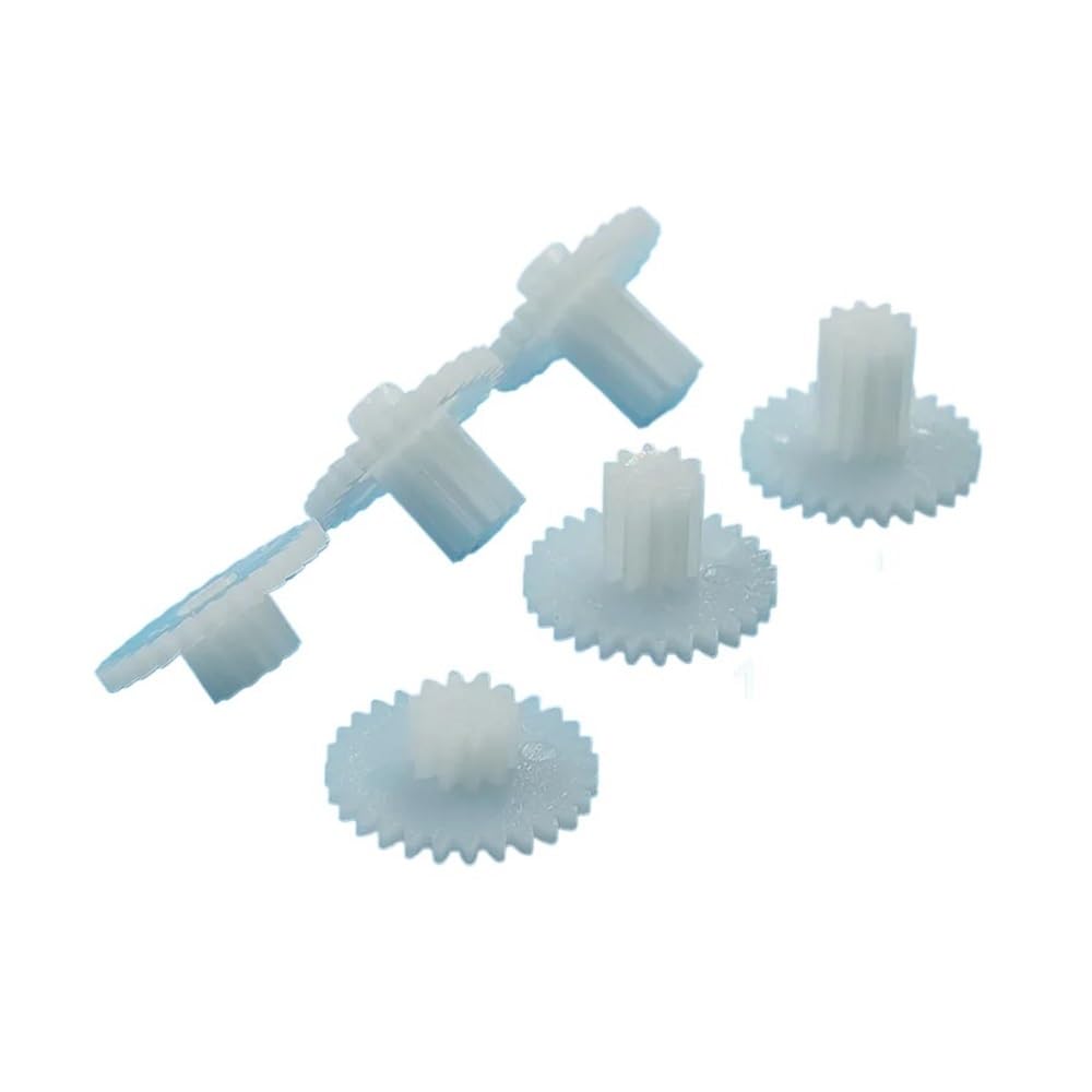 28102B Kunststoffzahnrad, Durchmesser 15 mm, 28 + 10 Zähne, doppellagiges Zahnrad, 2,15 mm Loch, geeignet für DIY-Spielzeugteile, 28 + 10 T (28102B-12,5H)