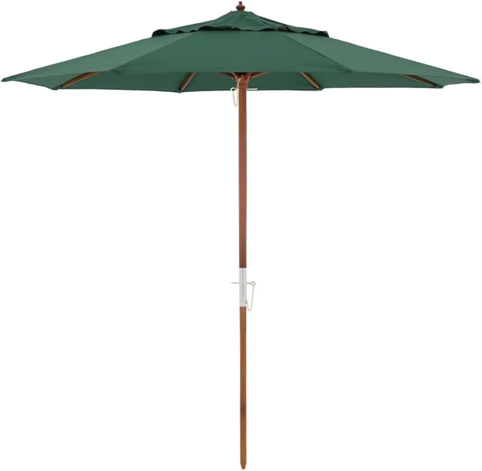 Ombrelone Madeira 3m Poliéster Sombreiro Treviso Jardim Piscina Verde - 303803 Belfix