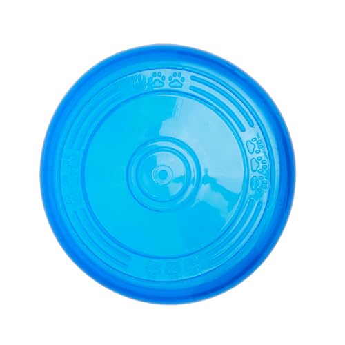 Image of Amazon Basics Dog Toys (Set of 3) - Throwing Natural Latex Ball, Squeezy Carrot, and Super Flyer Frisbee | Interactive Play for Dogs & Puppies
