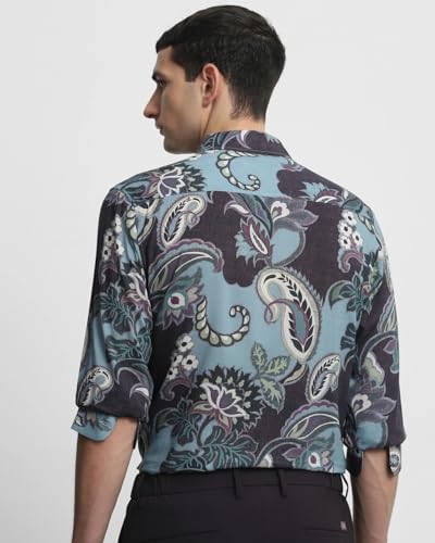 Image of MUFTI Multicolor Paisley Slim Fit Shirt