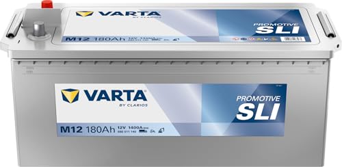 Varta - Batteria Promotive Black M12 per camion, Lavori Pubblici, Agricoli, 12V, 180Ah, 1400 Amps