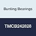 Bunting Bearings TMCB242828 Sleeve (Plain) Bearings, Cast Bronze C96900, 1-1/2" Bore x 1-3/4" OD x 3-1/2" Length