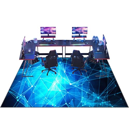 Alfombrilla para Silla de Gaming Oficina Protector de Suelo Antideslizante Protector Suelo Silla Ruedas Alfombra de Suelo Alfombras para sillas Multifuncionales para Laminado Parqué80 x 100 cm