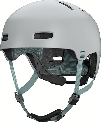 ABUS Fahrradhelm XOXO, Cityhelm im Skater-Look, Größe L, Grau – Ansicht 4