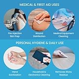 70% Isopropyl Alcohol Prep Pads – Sterile, Individually Wrapped Antiseptic Wipes | Medical-Grade Disinfection for Skin & Surface Cleaning | Pre-Injection Alcohol Wipes/Swabs | 100 Pack - Image 5