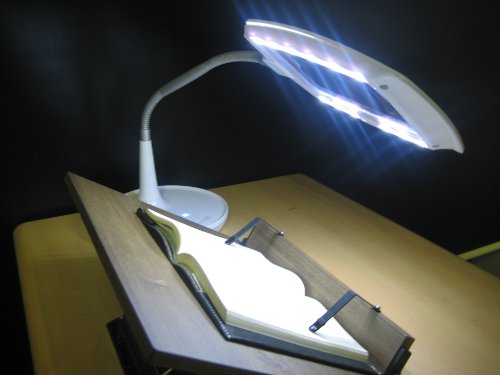 Amazon | Enfren(エンフレン) LEDデスクルーペ ホワイト 手元拡大「非