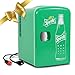 Koolatron Sprite Mini Fridge - 6 Can Refrigerator for Bedroom Office, Portable Table Top Beverage Cooler, 12V 110V Refrigerador For Drinks, Soda, Wines, Use In Car, Dorm, Outdoor, Patio