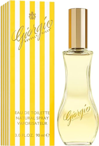 Giorgio Beverly Hills - Eau de Toilette Giorgio Yellow, Perfume Femenino y Sofisticado en Spray, con Notas Florales, Frescas y Orientales, Aroma Amaderado, Mujer - 90 ml