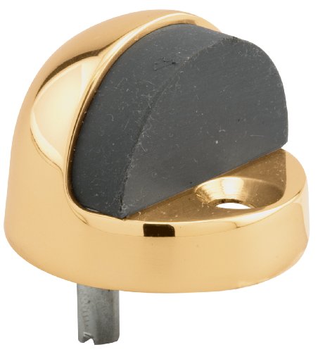 Prime-Line Products J 4555 Dome Type Door Floor Stop, 1-5/16-Inch, Polished Brass
