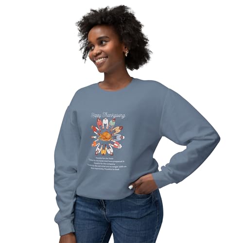 Thanksgiving Crewneck Sweatshirt, Cozy Fall Sweater, Unisex Holiday Apparel, Gift for Thanksgiving, Autumn Layering Top3