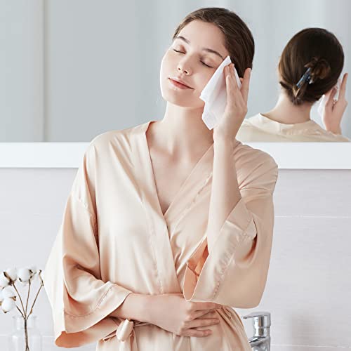 Winner Cotton Tissues Facial Towels Biodegradable Disposable Face Towel, Double Sided Texture 100% Cotton For Facial Clean And Skin Care, 7.87X7.87Inch, Pack Of 6, Total 480 Count #TOP6