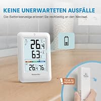 Newentor Thermometer innen außen MAX MIN 24/48 Std – Ansicht 5