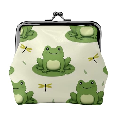 Coin Purses Wallet Make Up Cute Frog Animal Green Frogs (2) Change Pouch Key Holder Kiss lock Clasp Clutch - Main Image