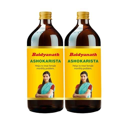 Image of Baidyanath Ashokarishta 450ml (PET Bottle) | Ayurvedic Uterine Tonic for Women's Wellness | Supports Comfort During Monthly Cycles & Vitality | Pack of 2