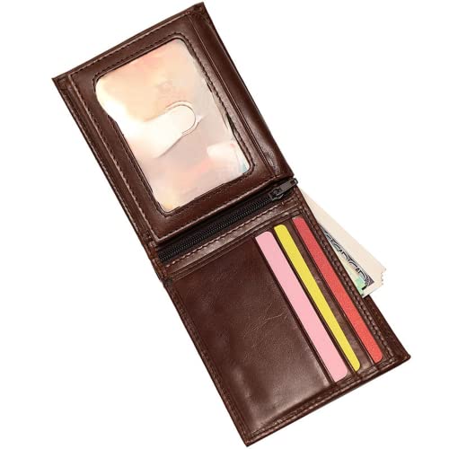 VAZZIC Men's Top Grain Leather Wallet Gives him a men's ultra-thin wallet with a wallet