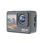 fceoul – fceoul Action Cam 1080P FHD 16MP, Actionkamera mit Dual Scre