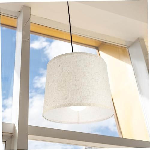 Image of Cabilock Elegant Linen Lampshade Small Lamp Shades Drum Lampshades for Modern Lamps