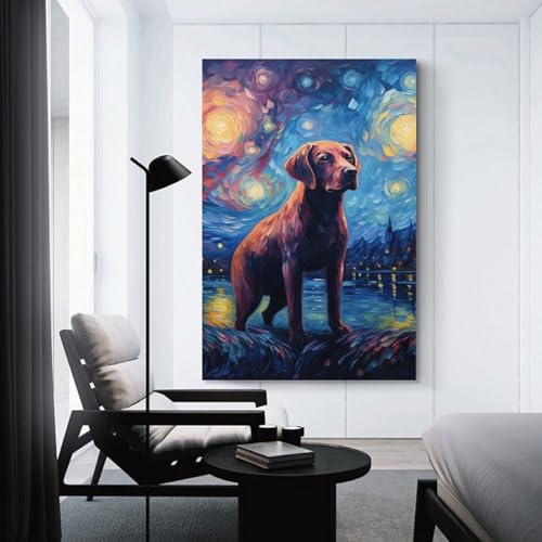 Cuadros de labrador para sala de estar y dormitorio acogedor 3