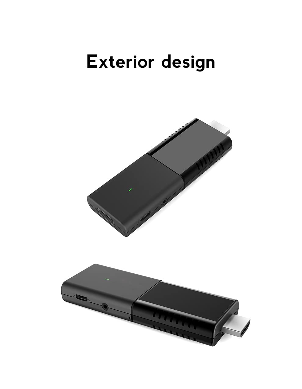 SWR iATV Stick Q3 4K HDR Smart TV Stick Android TV 10 Allwinner H313 ATV HDR przenośny 2.4G/5G WIFI BT5.0 OTG Media Player TV Stick