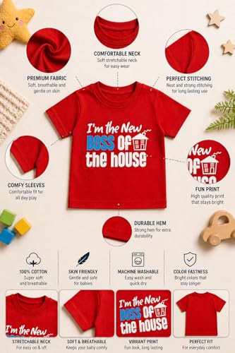 Image of BODYCARE Kids Inafant Placement Print Boys Round Neck Half Sleeves Cotton T-Shirt | Skin Friendly Regular Fit | Soft Breathable Fabric Comfortable & Durability | Pack of 1 | Mustard | Age 6-12 Months
