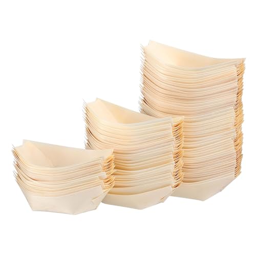 Platos de sushi de madera 11.5 cm, pack 100 unidades miniatura 1