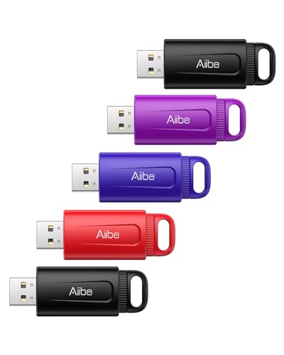 Clé USB de 32 Go pour ordinateur : lot de 5 clés USB 2.0 contre la perte de données
