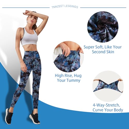 High Waisted Leggings for Women - No See Through Tummy Control Cycling Workout Yoga Pants with Pockets Reg & Plus