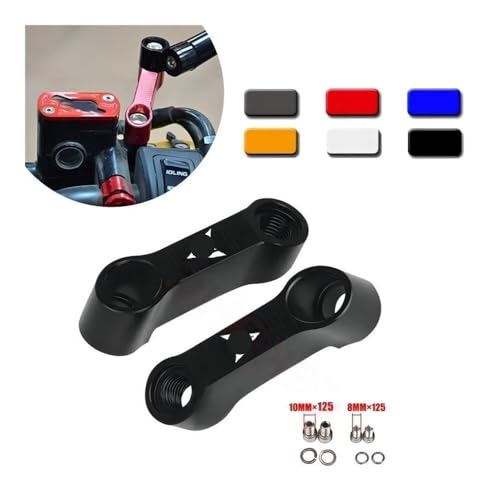 Adaptador extensor de espejo MT07 winglets laterales deflectores para moto MT 09 2