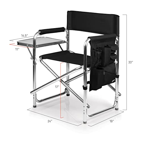 Image of Picnic TIME NFL Unisex-Adult NFL Sports Chair with Side Table, Beach Chair, Camp Chair for Adults