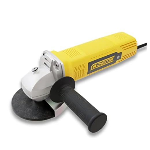 Cheston Angle Grinder for Grinding, Cutting, Polishing (4 inch/100mm), 850W Yellow Grinder Machine with Auxiliary Handle