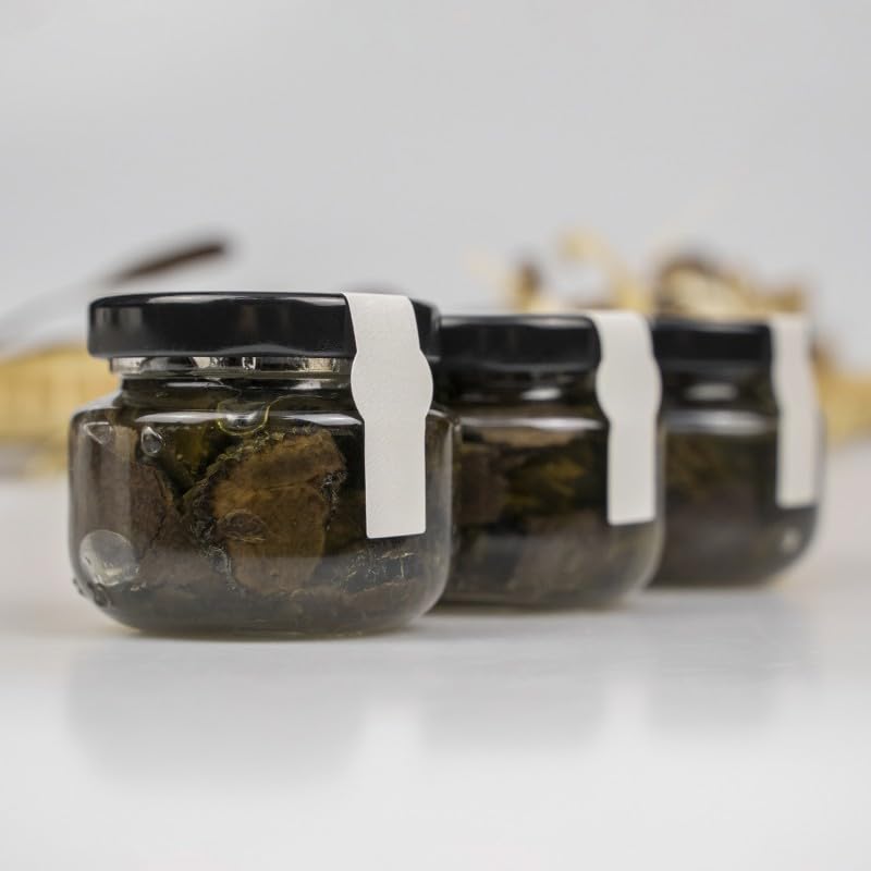 Trufa Negra en Láminas (Tuber Melanosporum) - Trufas Finamente Laminadas para Uso Gourmet - Sabor Intenso y Exclusivo - 45 g
