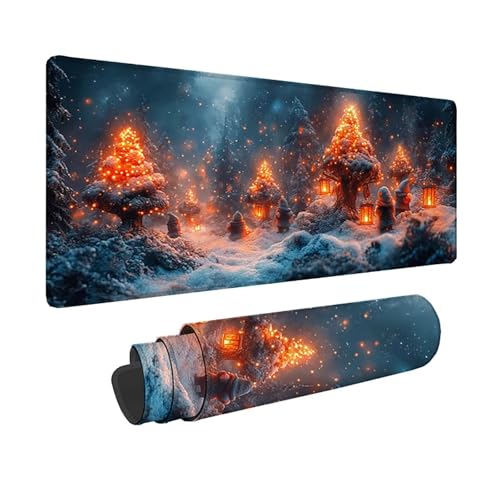 Tapis souris forêt sous main bureau imperméable et antidérapant pour PC gamer