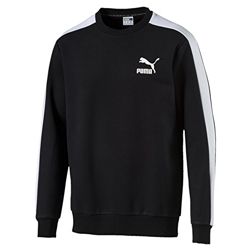 PUMA Classics T7 Logo Crew FL, Sweatshirt Uomo