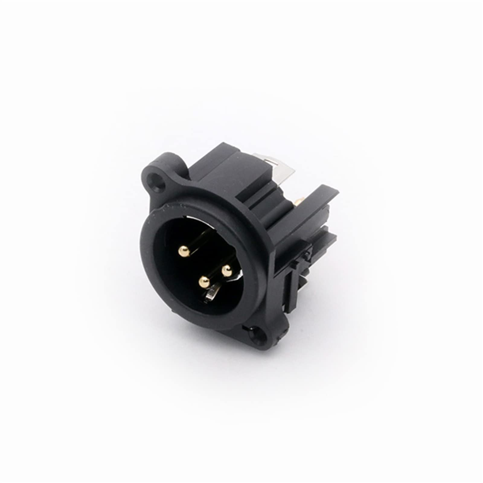 3-polige XLR-Einbaubuchse, Klinkenstecker, gerades Gehäuse, vergoldet, 3-polig, XLR-Buchse, Mikrofon, Mikrofonanschluss, 10 Stück (Color : C1006x5 C1007x5)