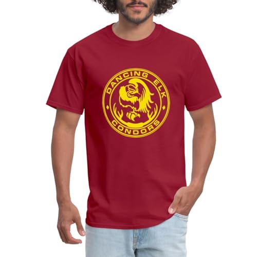 Spreadshirt Dancing Elk Condors Halloween Costume Men's T-Shirt, XL, Dark red