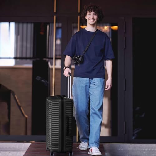 2303BLack Hardside Luggage Sets 3 Pieces, Expandable Luggages Spinner Suitcase with TSA Lock Lightweight Carry on Luggage 19inch 23inch 27inch3