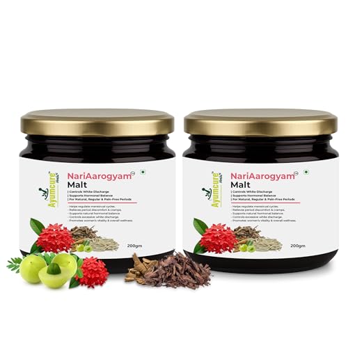 Image of Ayumcure Nari Aarogyam Malt 200g | Herbal Women Wellness Supplement | Supports Hormonal Balance & Menstrual Comfort | Boosts Energy & Vitality | Pack of 2