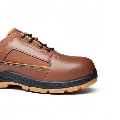 Image of FUEL Armour 3 DD ISI Marked Synthetic Treated Fabric Breathable Safety Shoes for Men with 100J Steel Toe Cap in PVC Double Density Sole