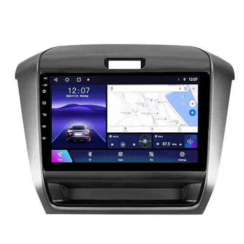 Genérico HYNMSM - Radio para Coche con Pantalla táctil de 9 Pulgadas, 2 DIN, CarPlay, Android 13, Bluetooth, CarPlay, cámara de visión Trasera AHD, navegación GPS, Controles en el Volante (A3 2G+64G)