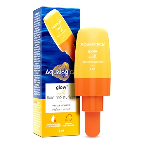 Glow+ Milk Fluid Moisturizer Lotion - 8ml | Lightweight Milk-Like Texture | Brightens Skin | 48Hr Deep Moisturization