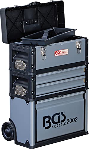 BGS 2002 | Montagewagen | fahrbar | Werkzeug-Koffer leer / rollende Werkstatt | abschließbar | Schwarz,grau – Bild 3