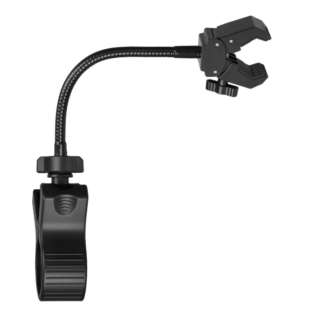 Tsophreniq Flexible Gooseneck Microphone Stand Adjustable Clamp for Hair Dryer Flashlight and Fan Length 20cm 30cm 40cm