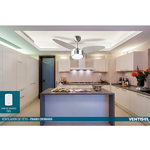 Ventisol Ventilador de Teto, Fharo, Alumínio, 127V
